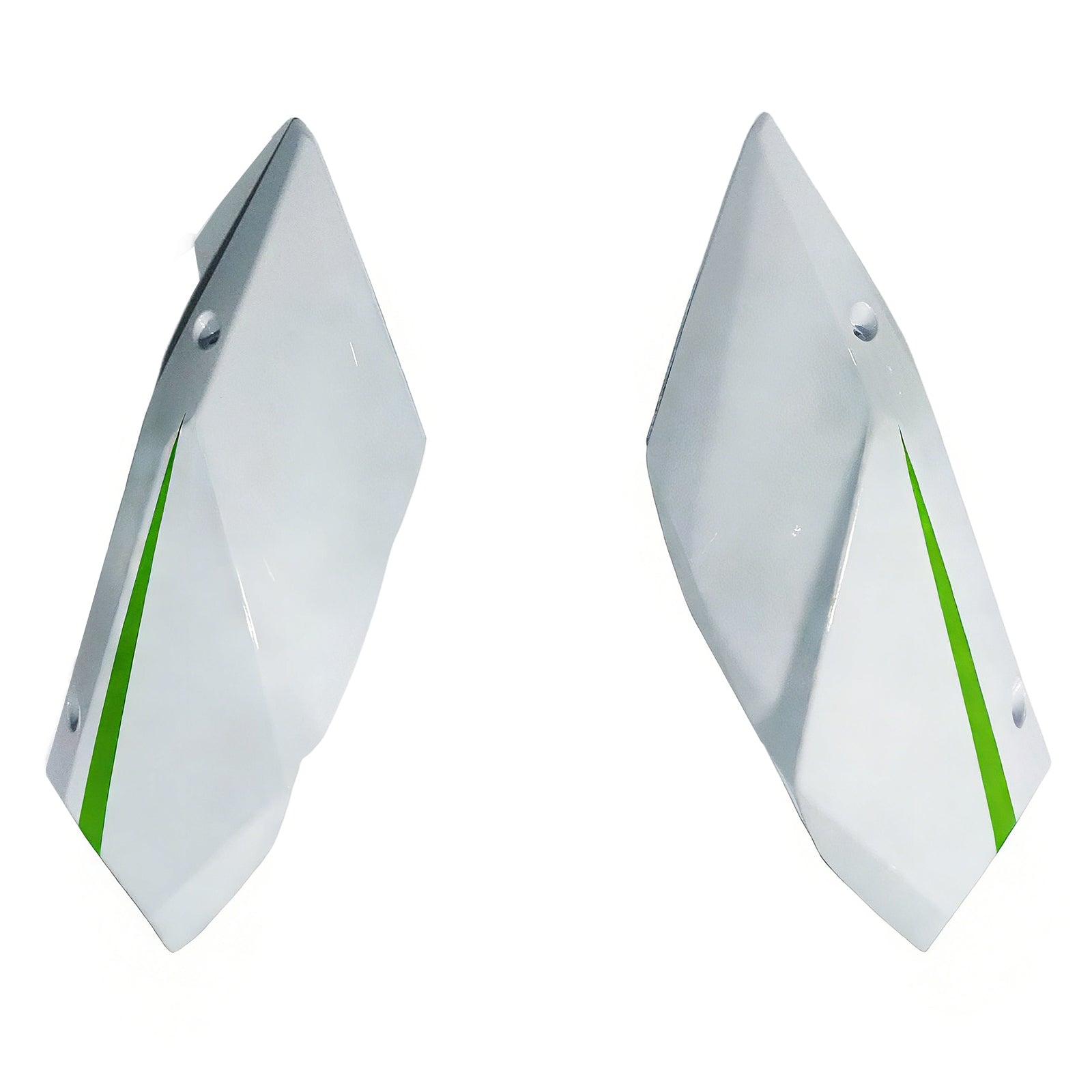 Amotopart 2015-2022 Ninja H2 Kawasaki White&Green Stripe Fairing Kit