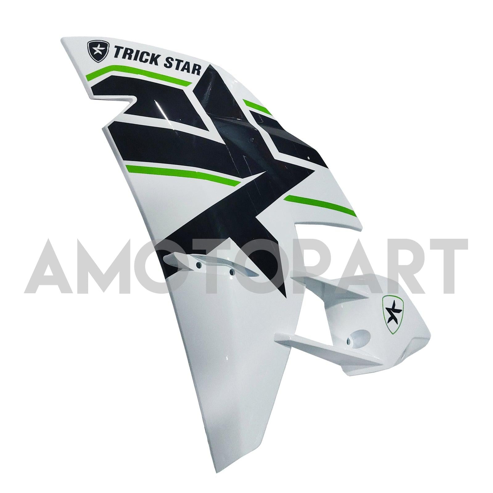Amotopart 2015-2022 Ninja H2 Kawasaki White&Green Stripe Fairing Kit