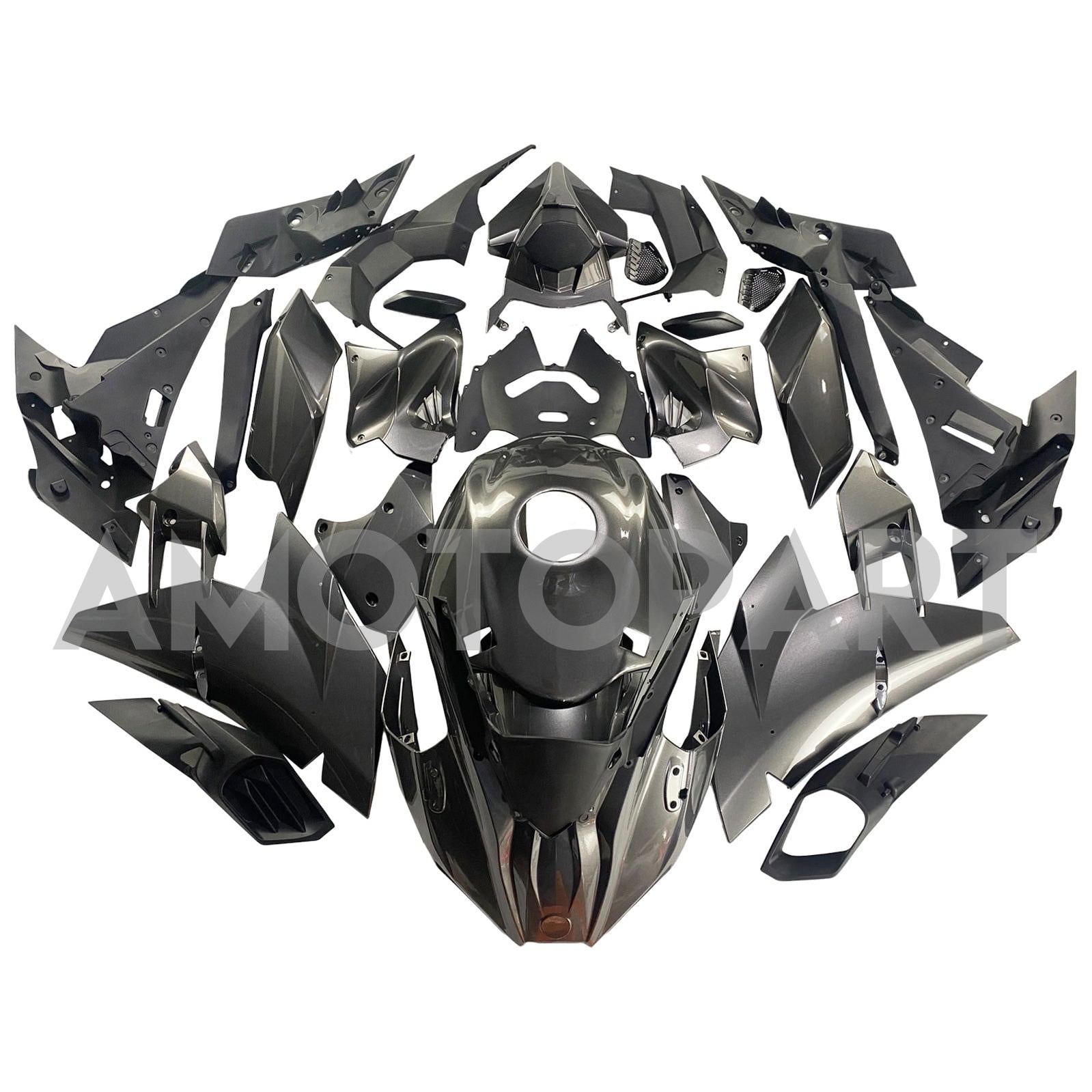 Amotopart 2015-2022 Kawasaki Ninja H2 Grey Fairing Kit