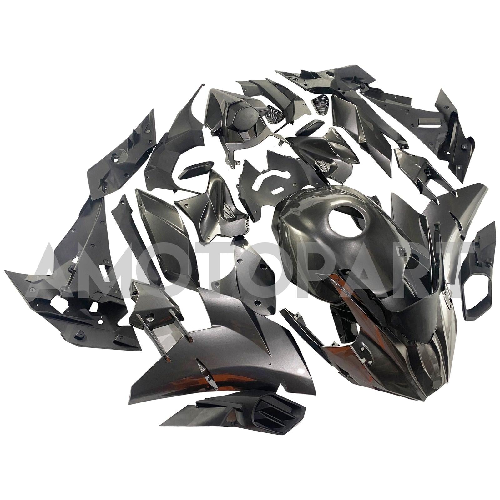 Amotopart 2015-2022 Kawasaki Ninja H2 Grey Fairing Kit