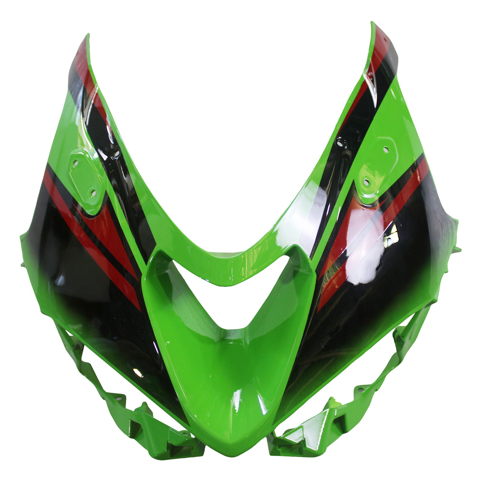Amotopart 2024-2026 Kawasaki ZX6R Black Green Red Fairing Kit