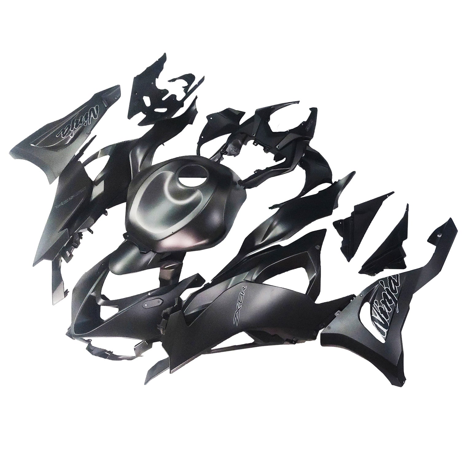 Amotopart 2024-2026 Kawasaki ZX6R Matte Black Fairing Kit