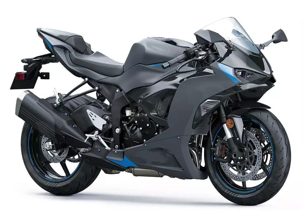 Amotopart 2024-2026 Kawasaki ZX-6R Black Fairing Kit