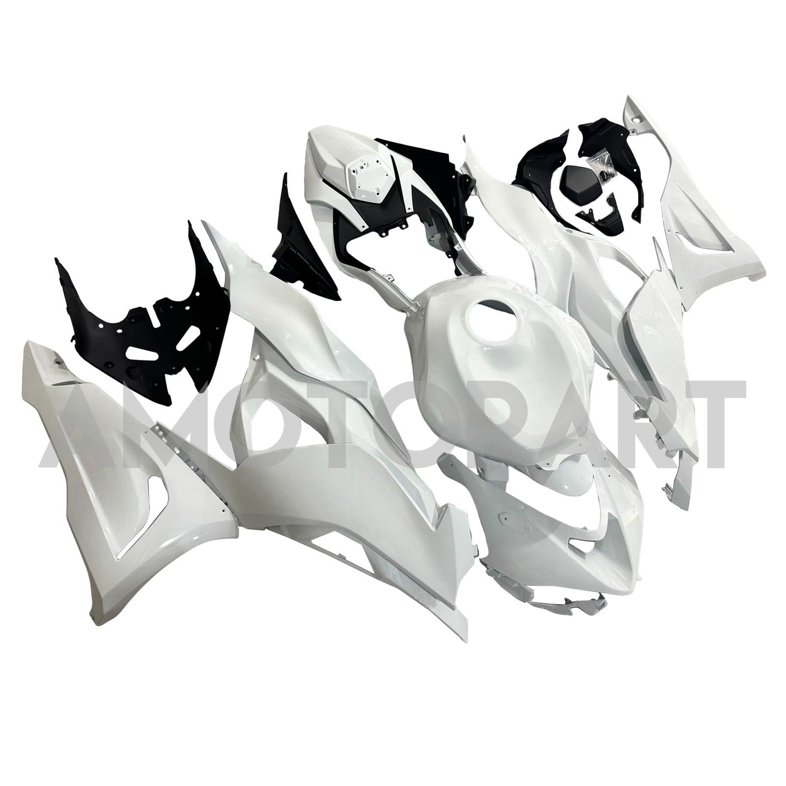 Amotopart 2024-2026 Kawasaki ZX-6R White Fairing Kit