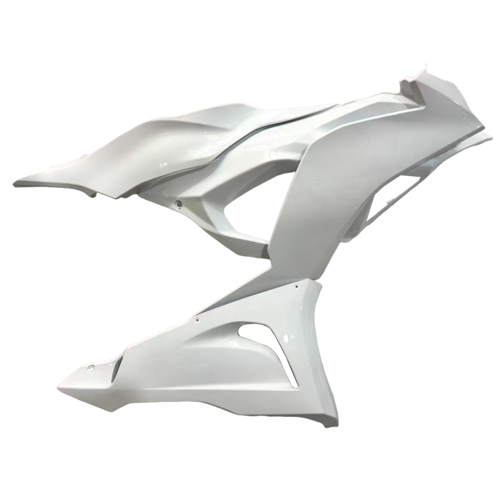 Amotopart 2024-2025 Kawasaki ZX-6R White Fairing Kit