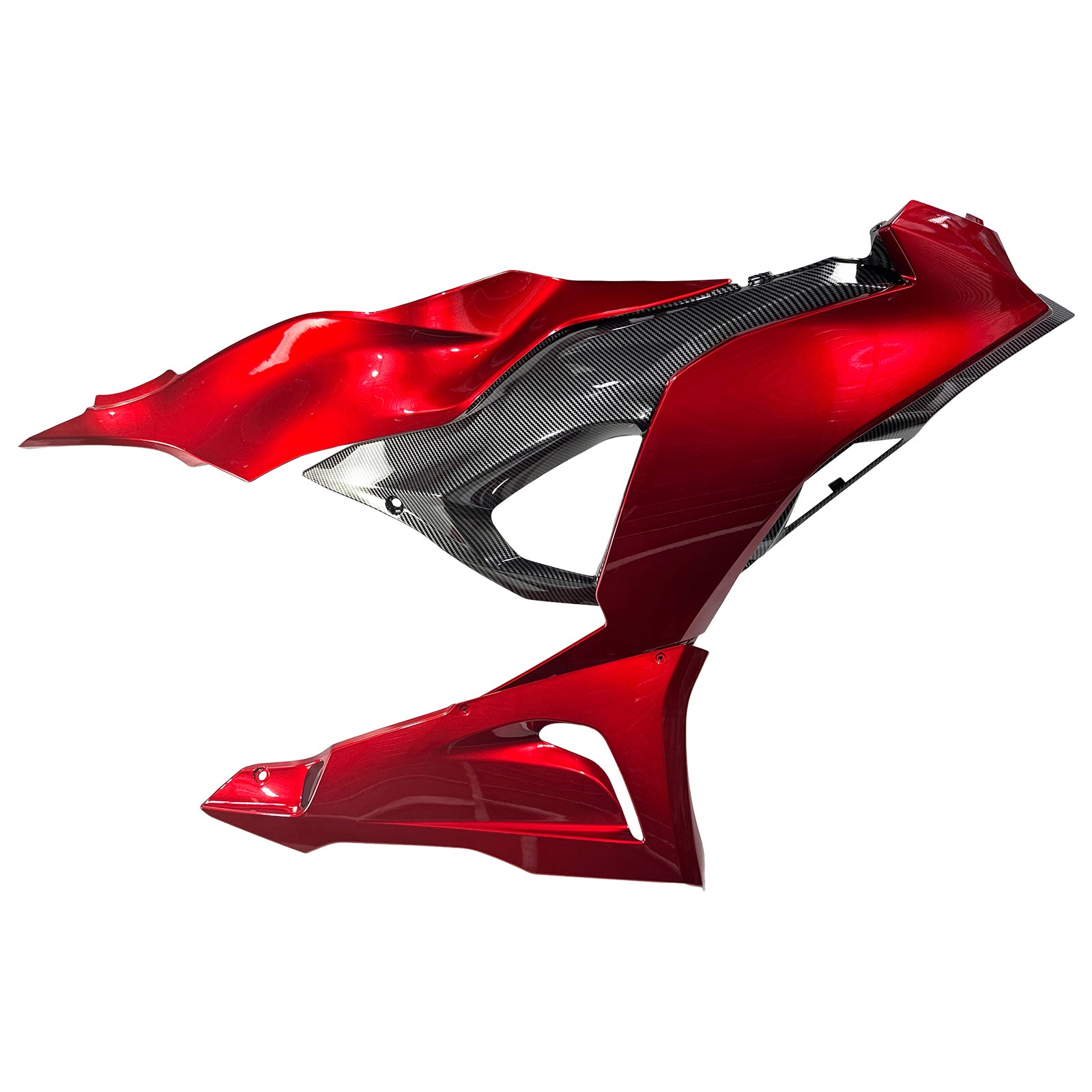 Amotopart 2024-2026 Kawasaki ZX-6R Red Carbon Fiber Pattern Fairing Kit
