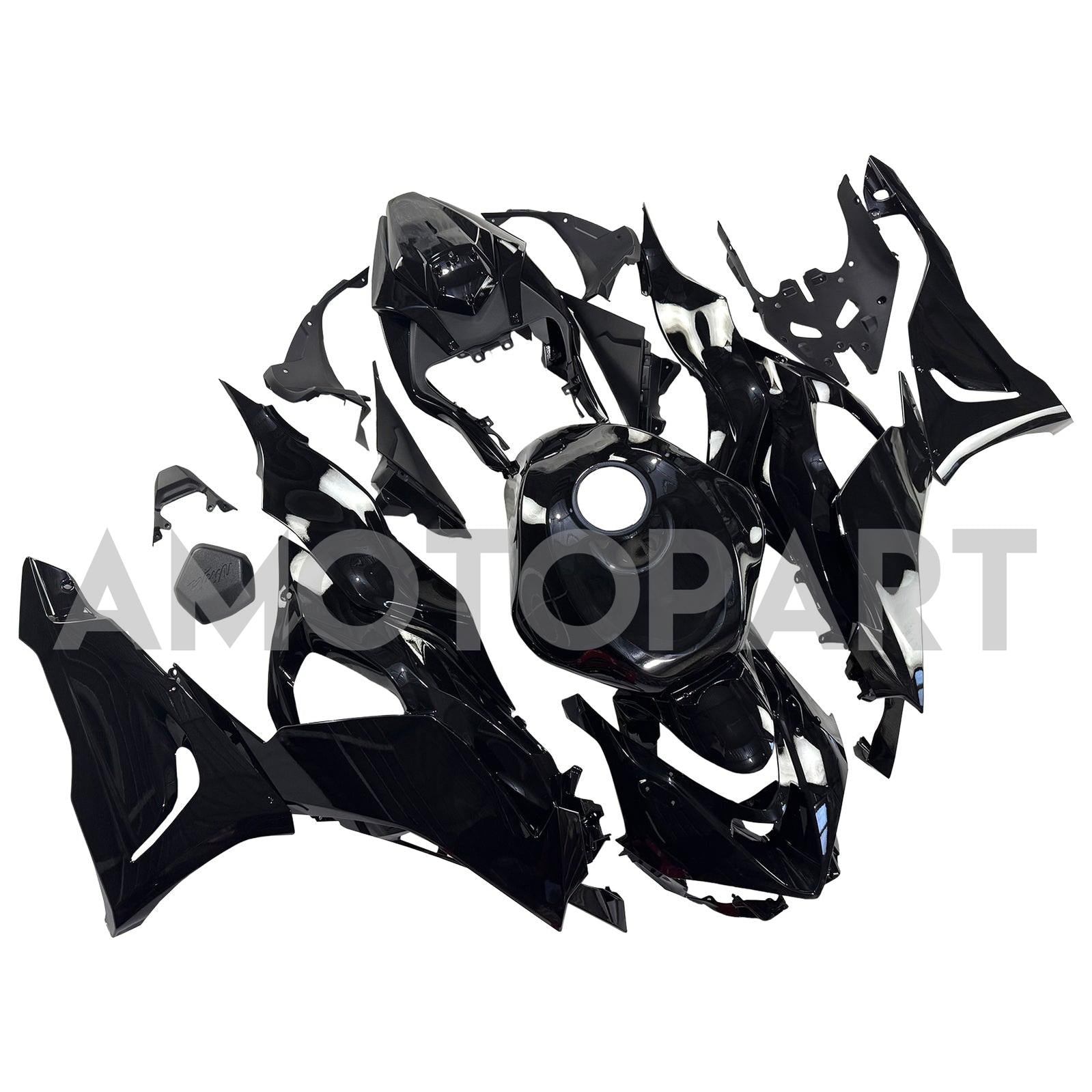 Amotopart 2024-2026 Kawasaki ZX-6R Black Fairing Kit