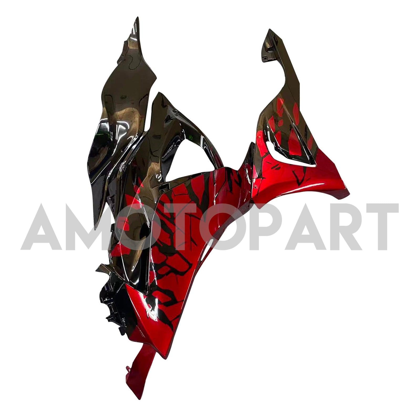 Amotopart 2024-2026 Kawasaki ZX-6R Red Black Fairing Kit