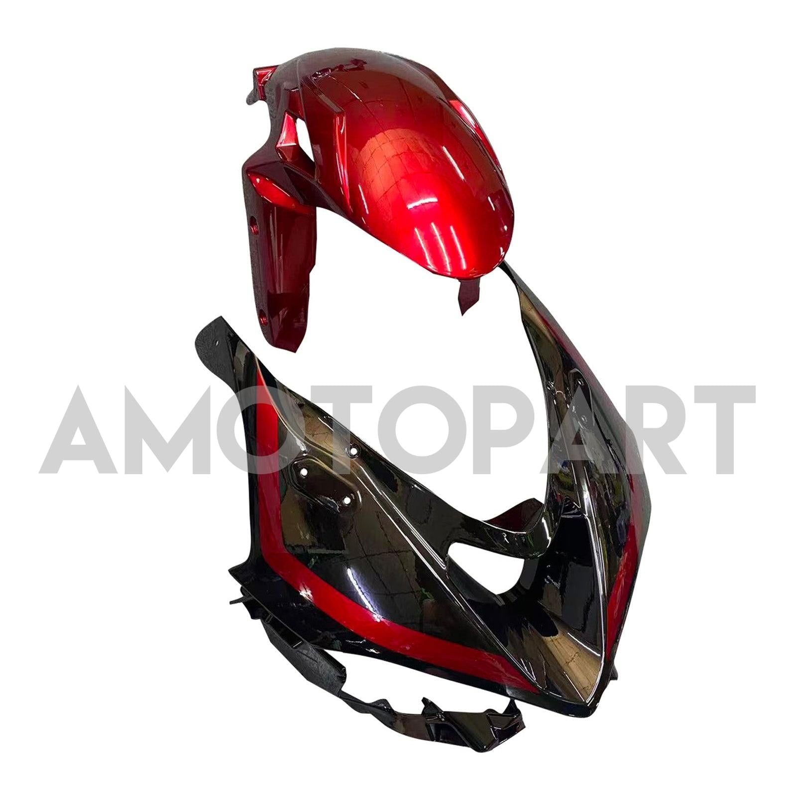 Amotopart 2024-2026 Kawasaki ZX-6R Red Black Fairing Kit