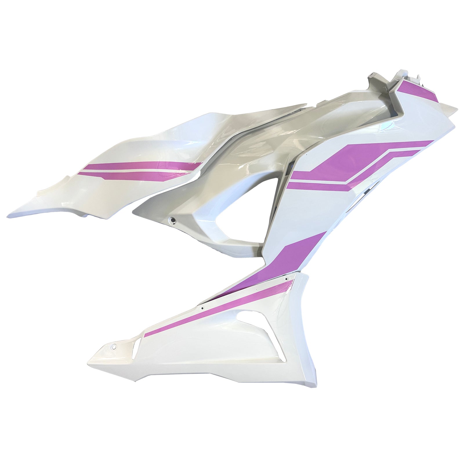 Amotopart 2024-2025 Kawasaki ZX-6R White Pink Fairing Kit