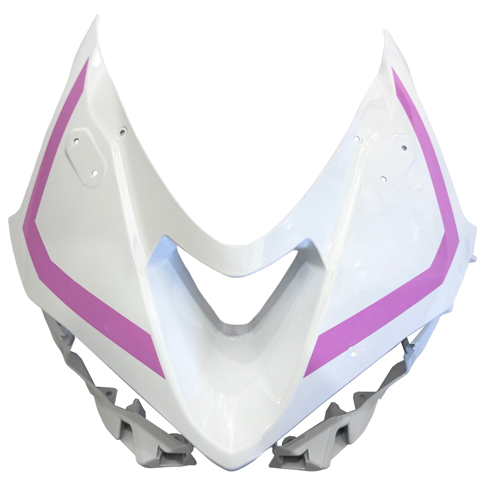 Amotopart 2024-2025 Kawasaki ZX-6R White Pink Fairing Kit