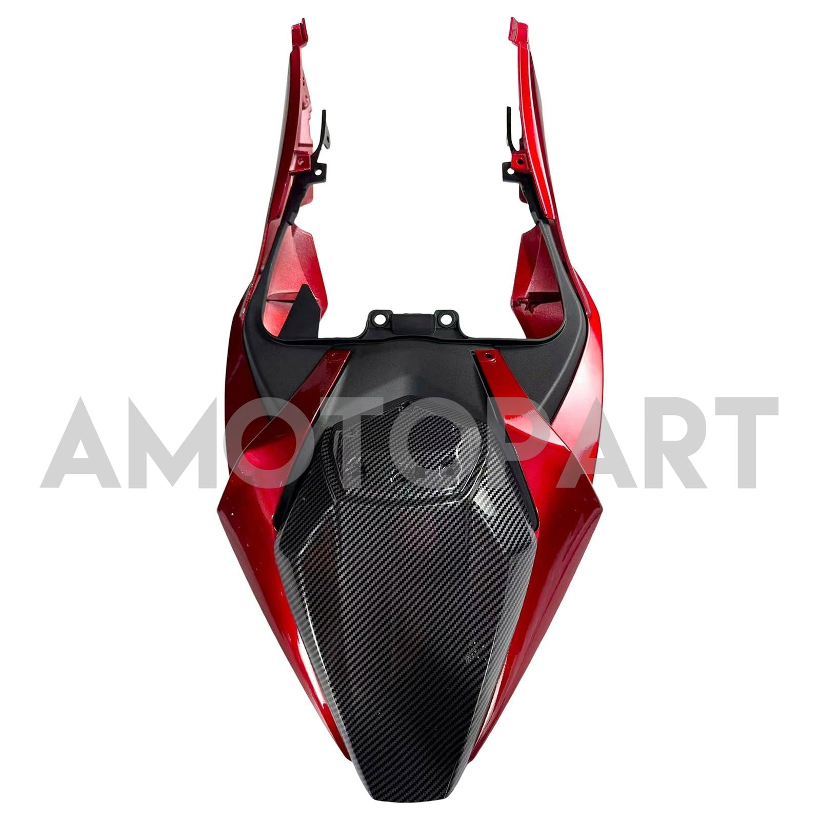Amotopart 2024-2025 Kawasaki ZX6R Red&Carbon Fiber Fairing Kit