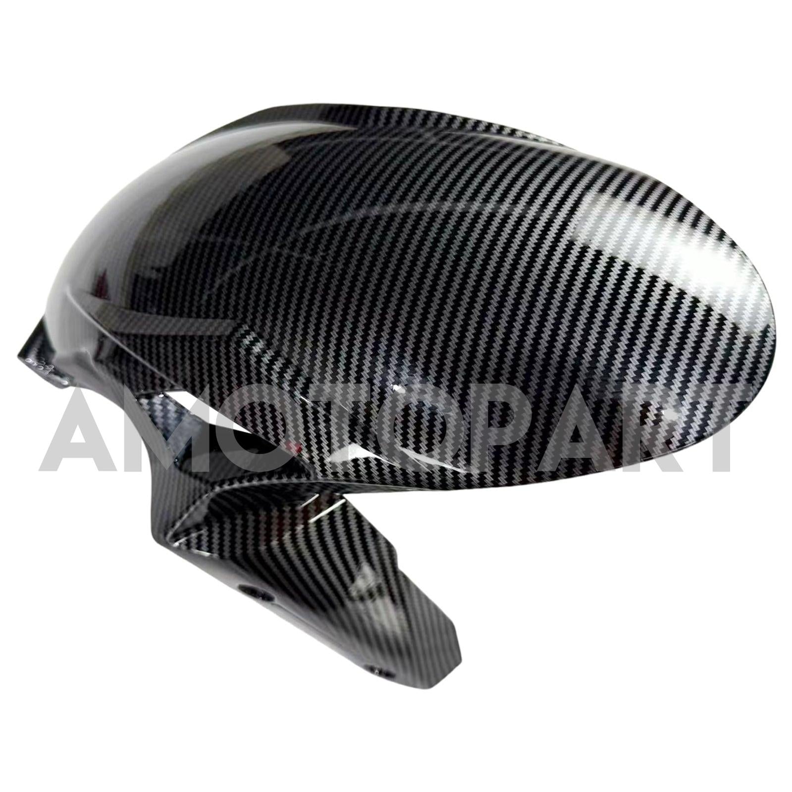 Amotopart 2024-2025 Kawasaki ZX6R Red&Carbon Fiber Fairing Kit
