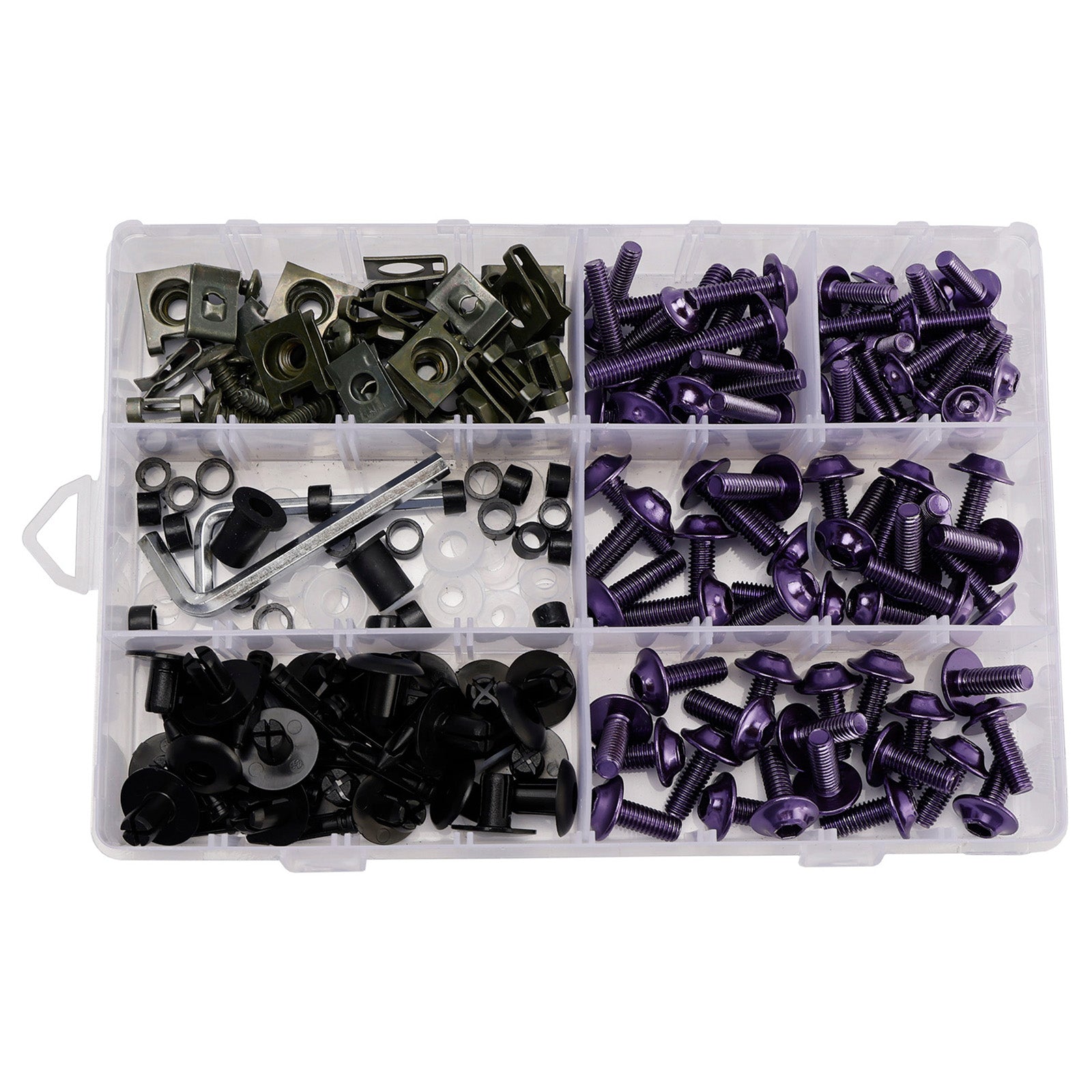 Amotopart 2024-2026 Kawasaki ZX-6R Purple Pink Black Fairing Kit