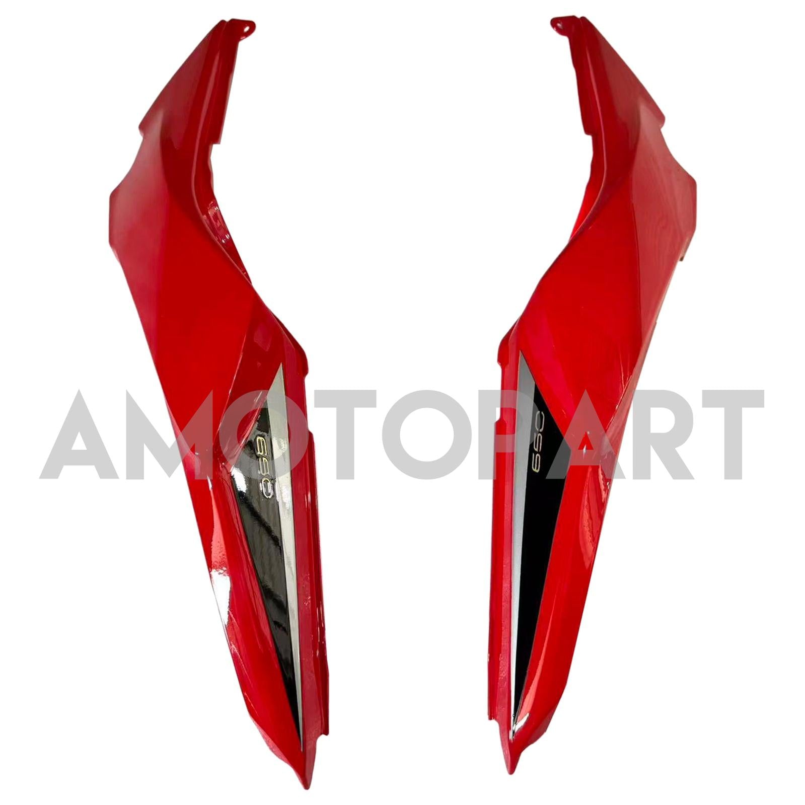 Amotopart 2020–2023 Kawasaki Z650 Rot Schwarz Verkleidungsset