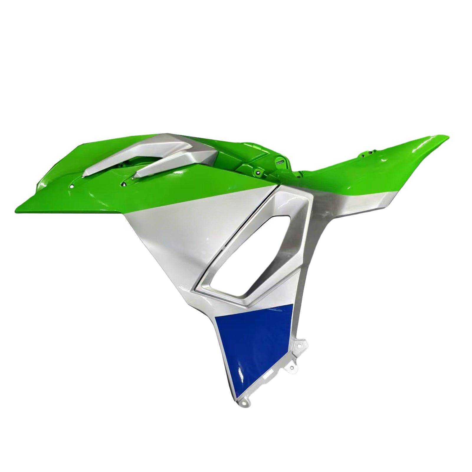 Amotopart 2024-2025 Kawasaki Ninja 500 White zielony czarny zestaw owiewki