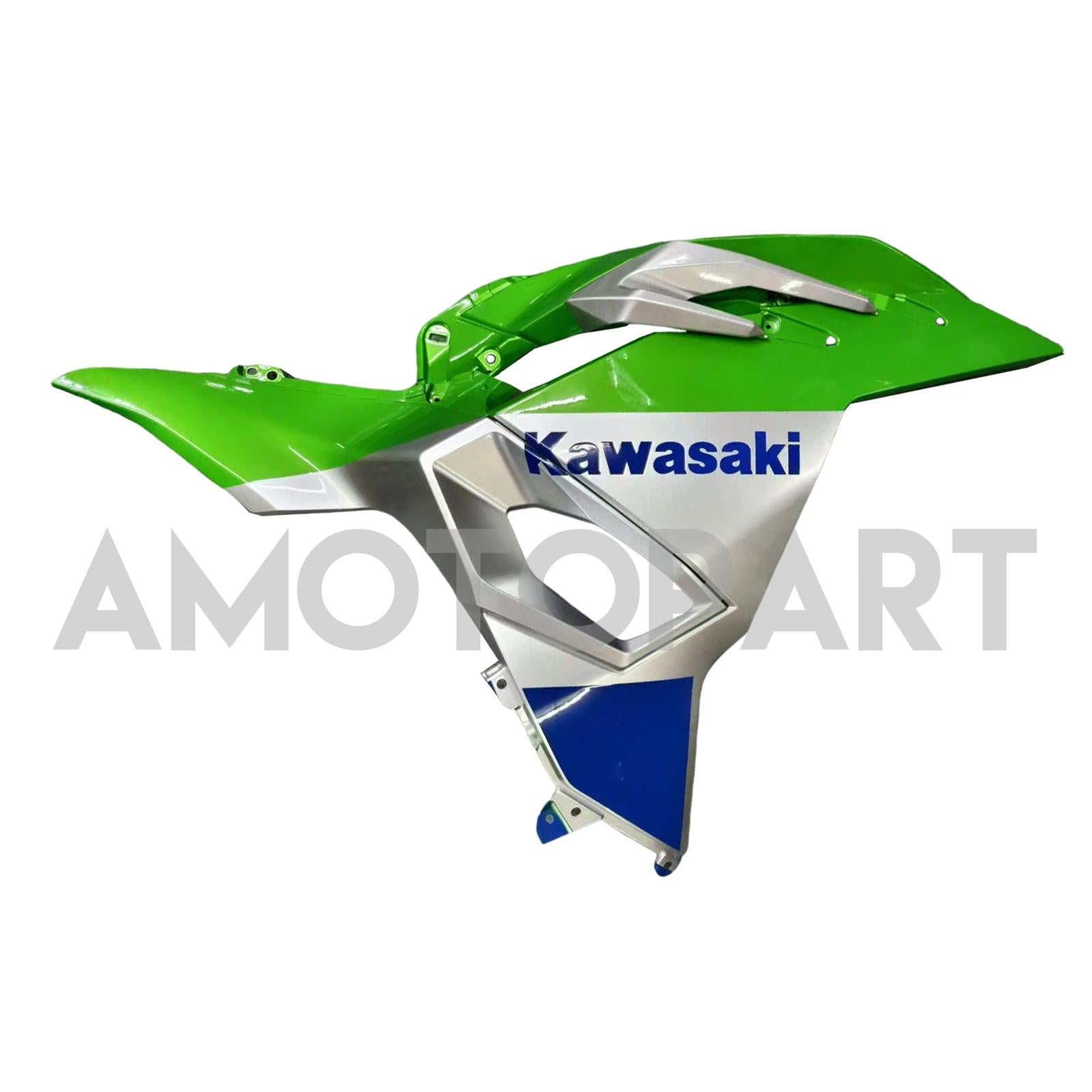 Amotopart 2024-2025 Kawasaki Ninja 500 White Green Black Fairing Kit