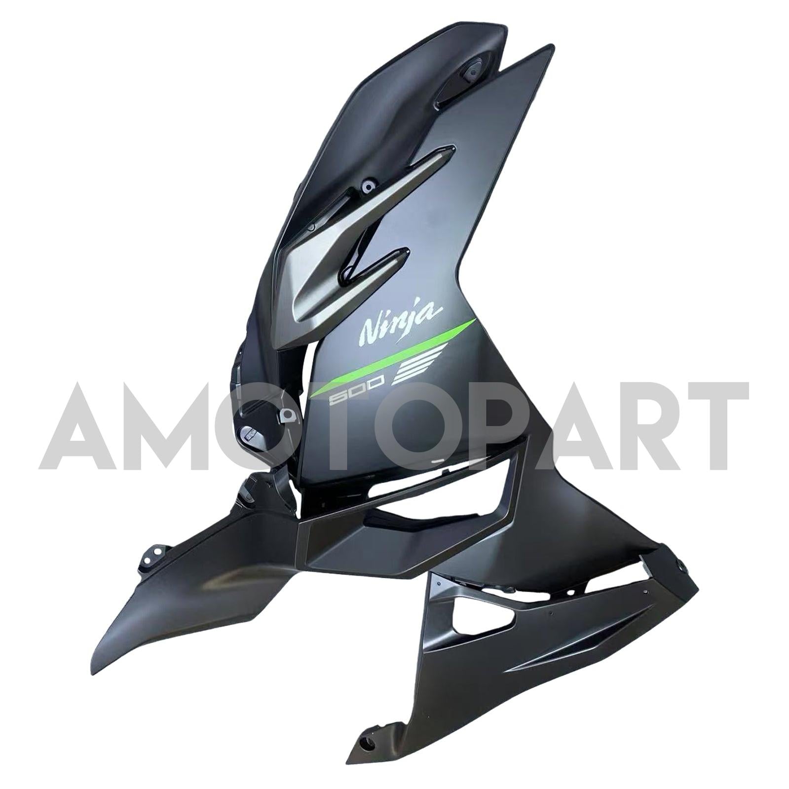 Amotopart 2024-2025 Kawasaki Ninja 500 Matte Black Fairing Kit