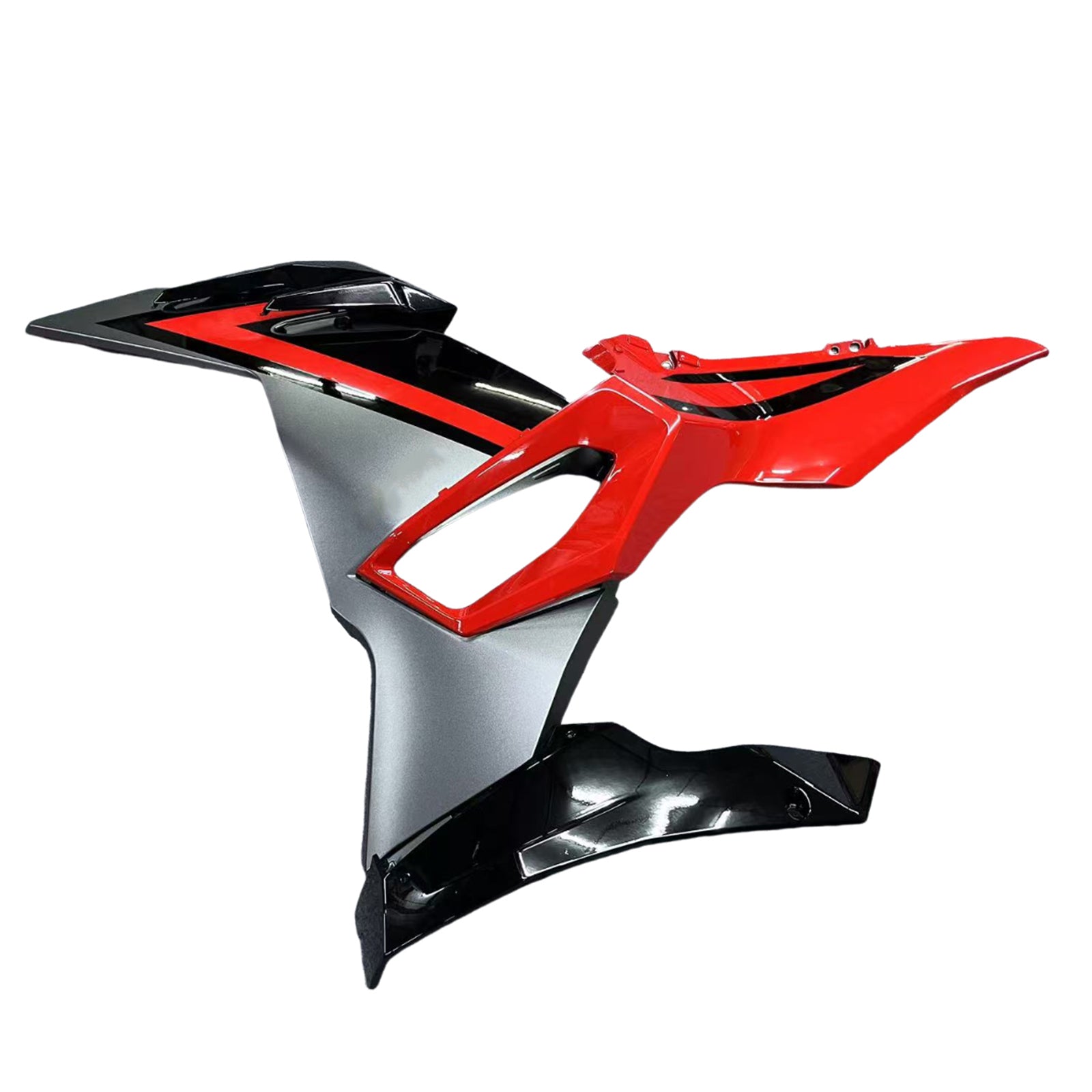 Amotopart 2024-2025 Kawasaki Ninja 500 Red Black Grey Fairing Kit