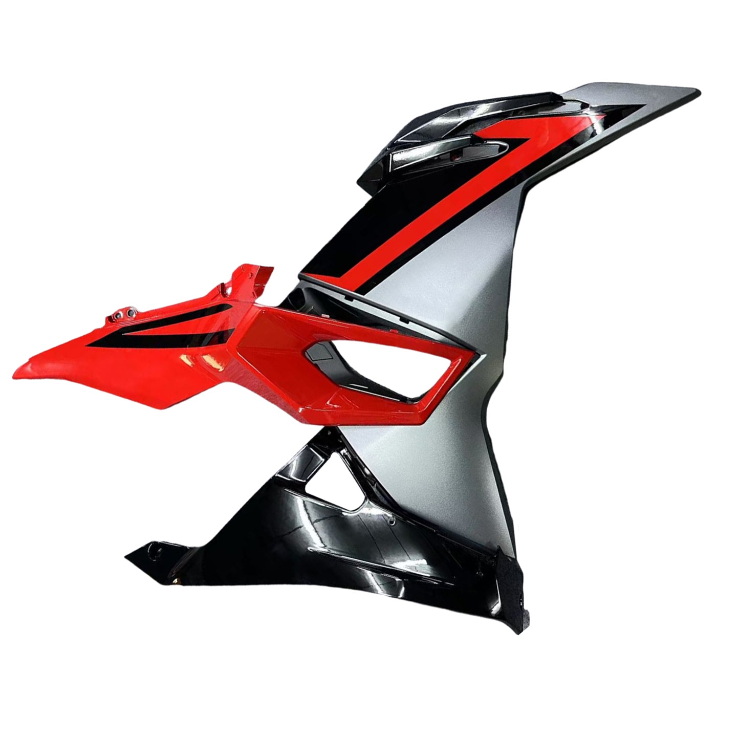 Amotopart 2024-2025 Kawasaki Ninja 500 Red Black Grey Fairing Kit