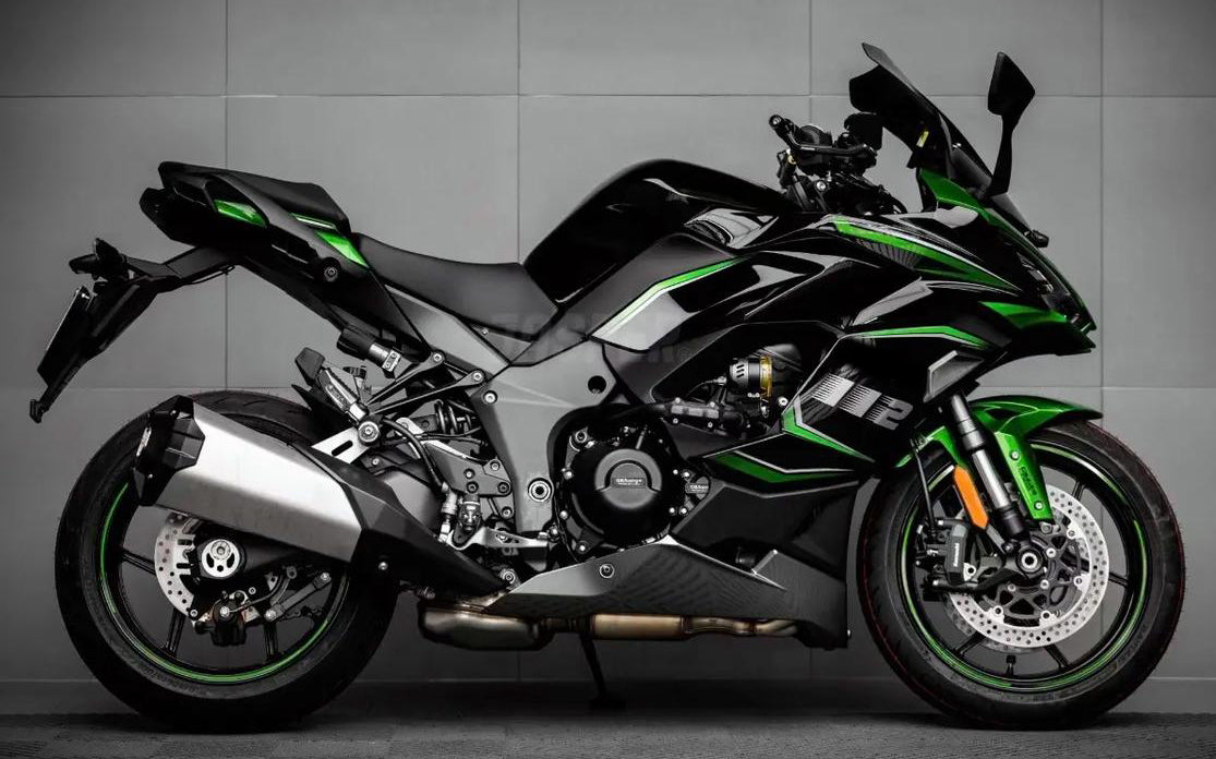 Amotopart 2020-2025 Kawasaki Z1000SX Ninja 1000SX/1100SX Black Green Grey Fairing Kit