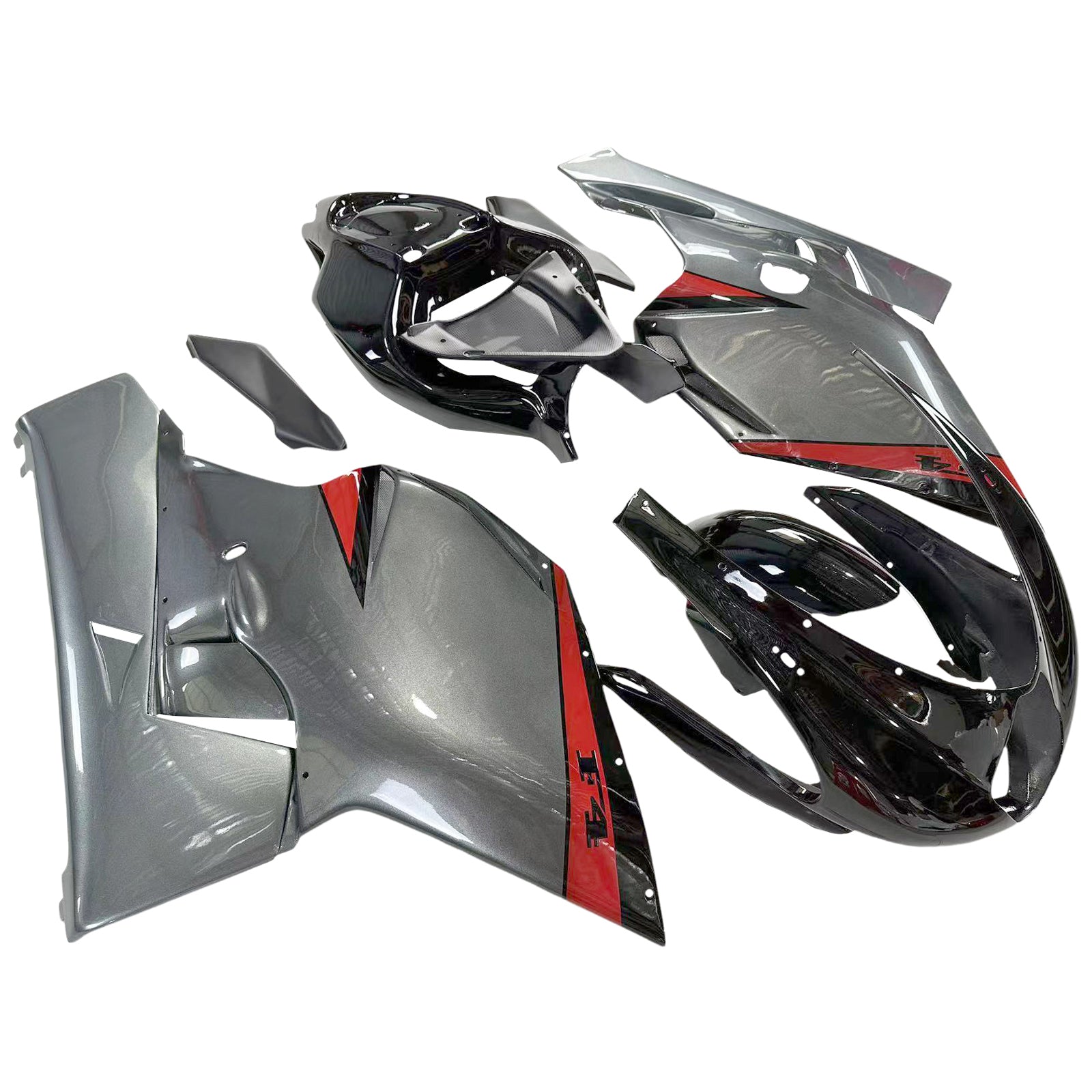 Amotopart 2005-2007 MV Agusta F4 1000 Grey&Black Fairing Kit