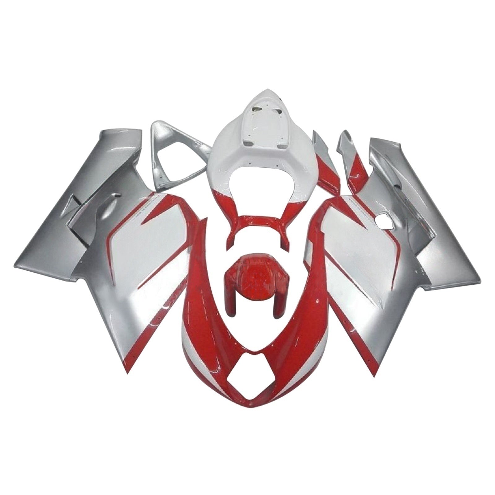 Amotopart 2005-2007 MV Agusta F4 1000 Red&Silver Style3 Fairing Kit