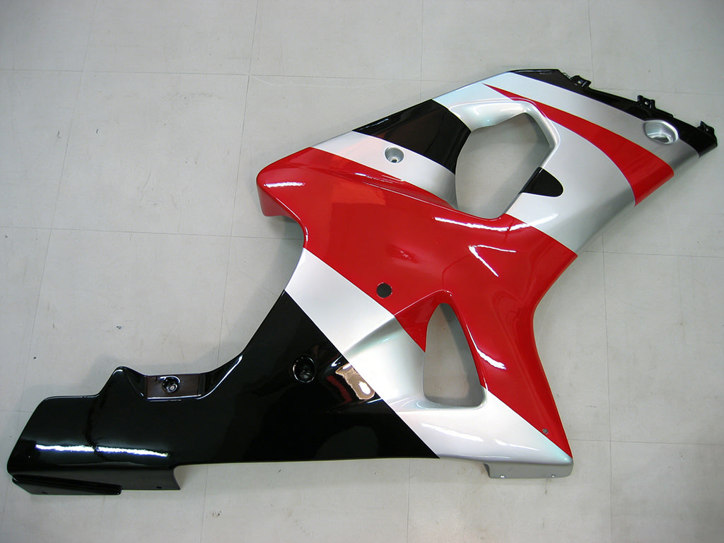 Amotopart 2000-2002 Suzuki GSXR1000 Fairing Red & Sliver Kit