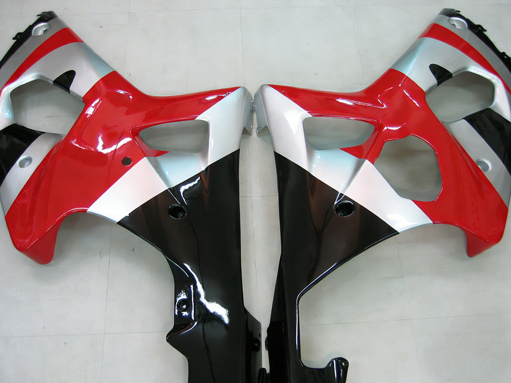 Amotopart 2000-2002 Suzuki GSXR1000 Fairing Red & Sliver Kit
