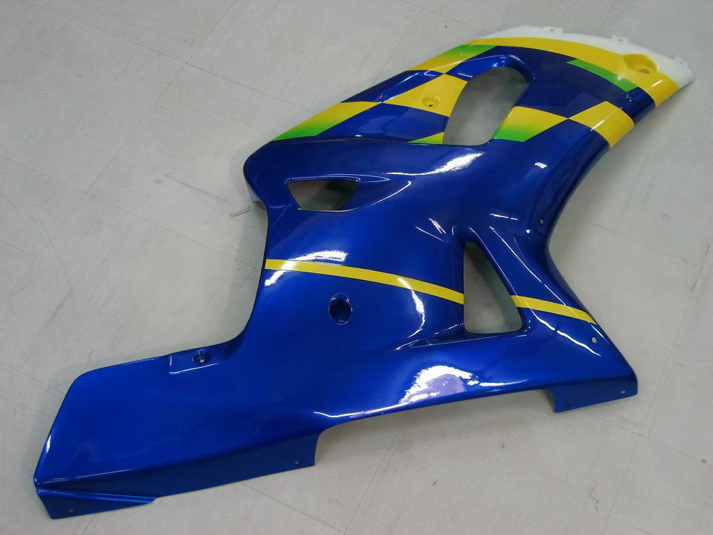Amotopart 2000-2002 Suzuki GSXR1000 Fairing Blue&Yellow Kit