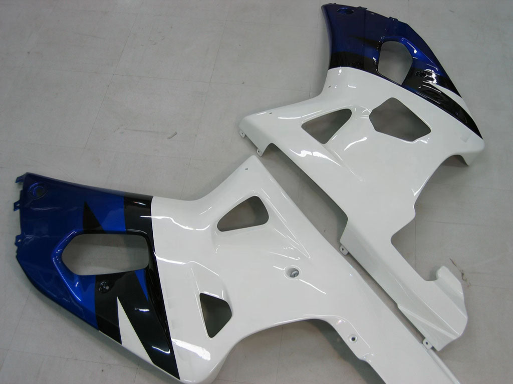 Amotopart 2000-2002 Suzuki GSXR1000 Fairing Blue&White Style2 Kit