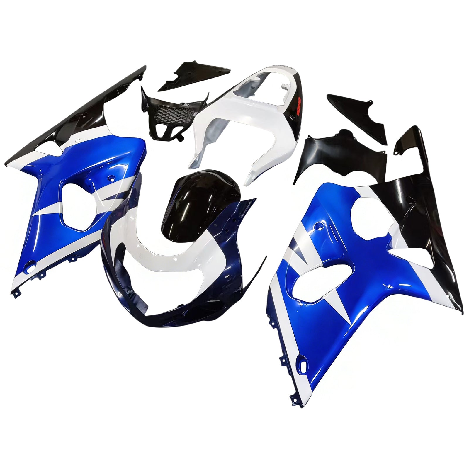 Amotopart 2000-2002 Suzuki GSXR1000 Fairing Blue Kit