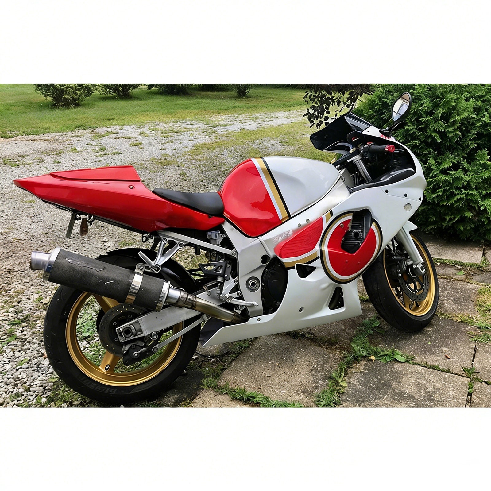 Kit carena Amotopart Suzuki 2000-2002 GSXR1000 rosso bianco