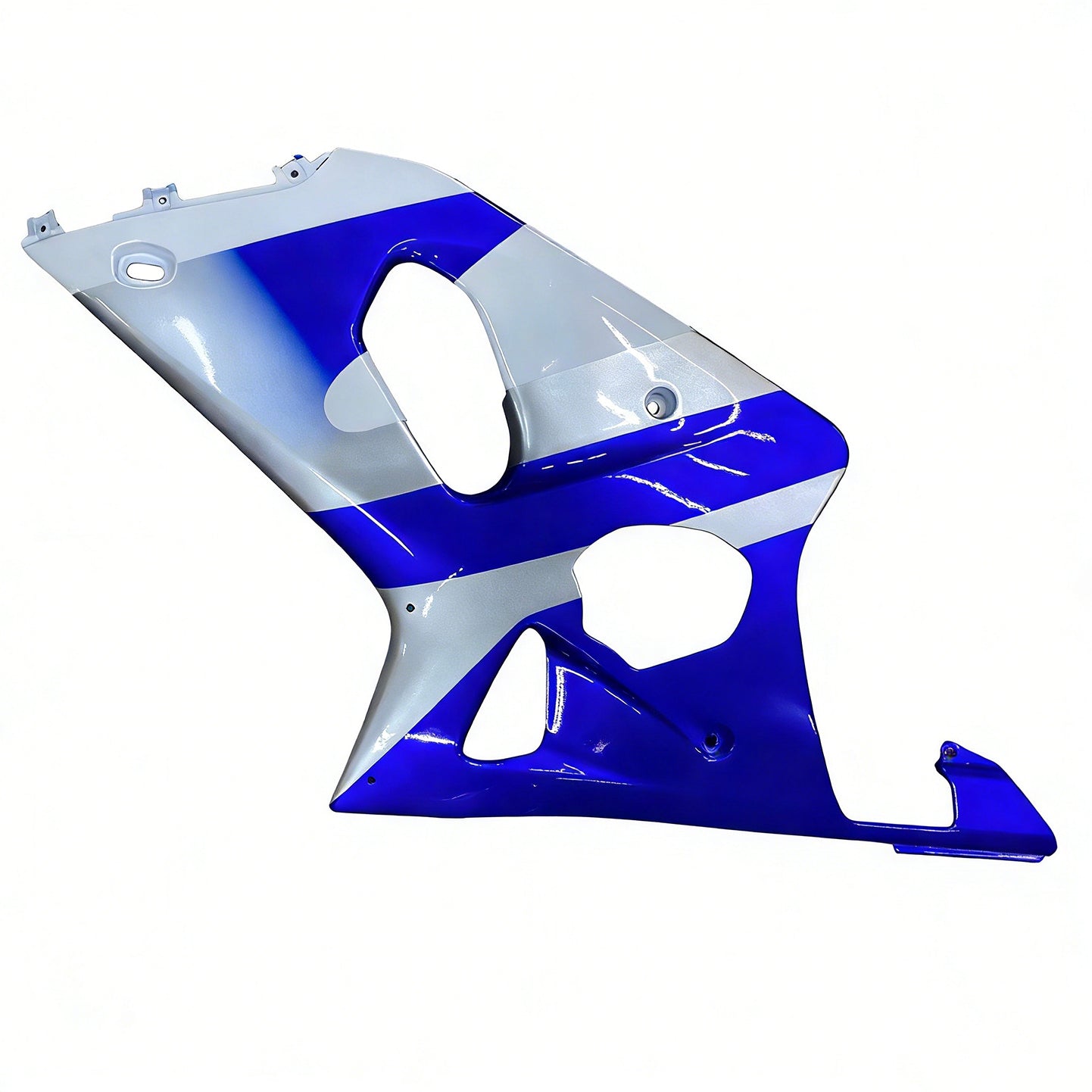 Amotopart Suzuki 2000-2002 GSXR1000 White Blue Fairing Kit