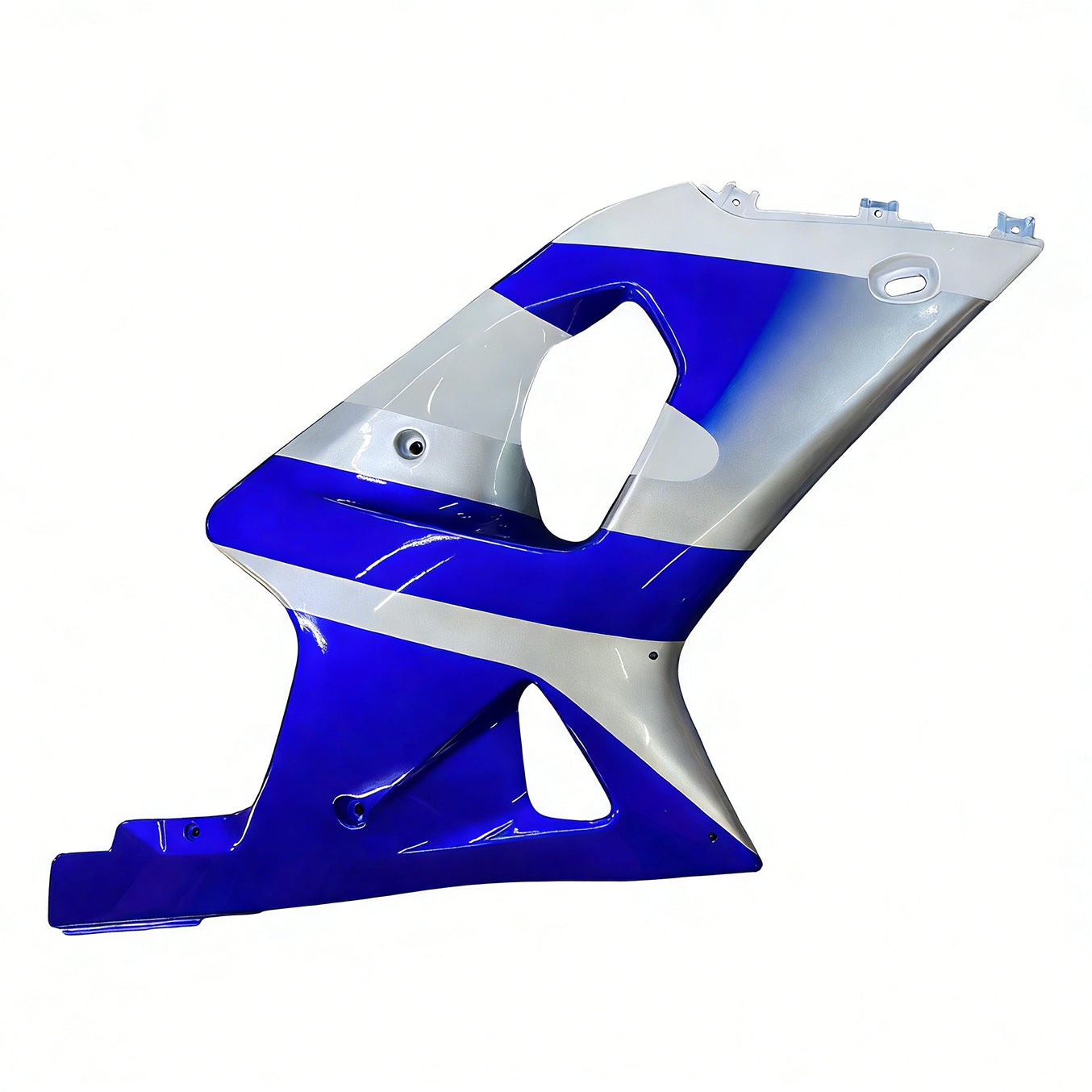 Amotopart Suzuki 2000-2002 GSXR1000 White Blue Fairing Kit