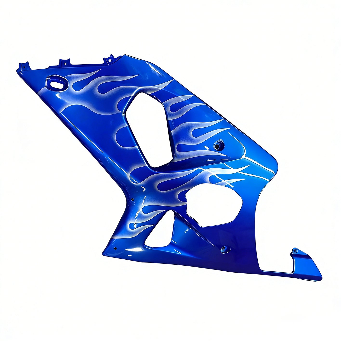 Amotopart 2000-2002 K1 K2 GSXR1000 Suzuki Blue&White Flame Fairing Kit