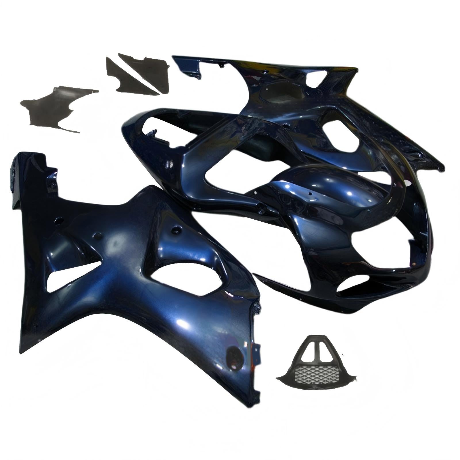 Amotopart 2000-2002 K1 K2 GSXR1000 Suzuki Dark Blue Fairing Kit