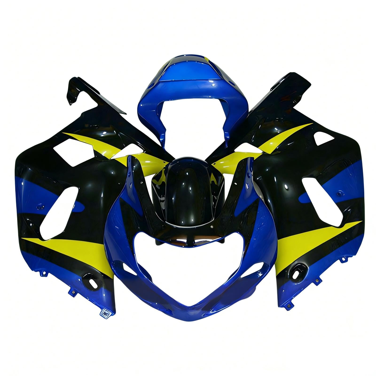 Amotopart 2000-2002 K1 K2 GSXR1000 Suzuki Blue&Yellow Style2 Fairing Kit