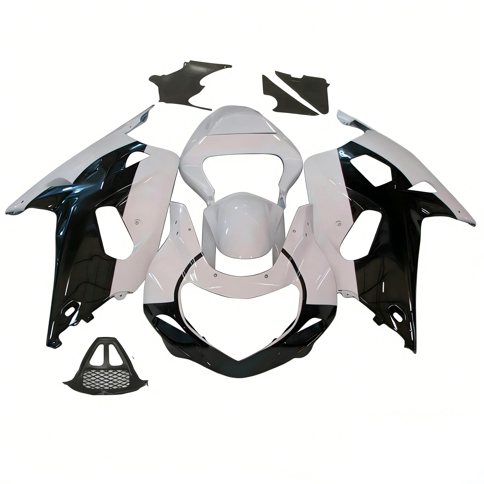 Amotopart 2000-2002 K1 K2 GSXR1000 Suzuki White&Black Fairing Kit