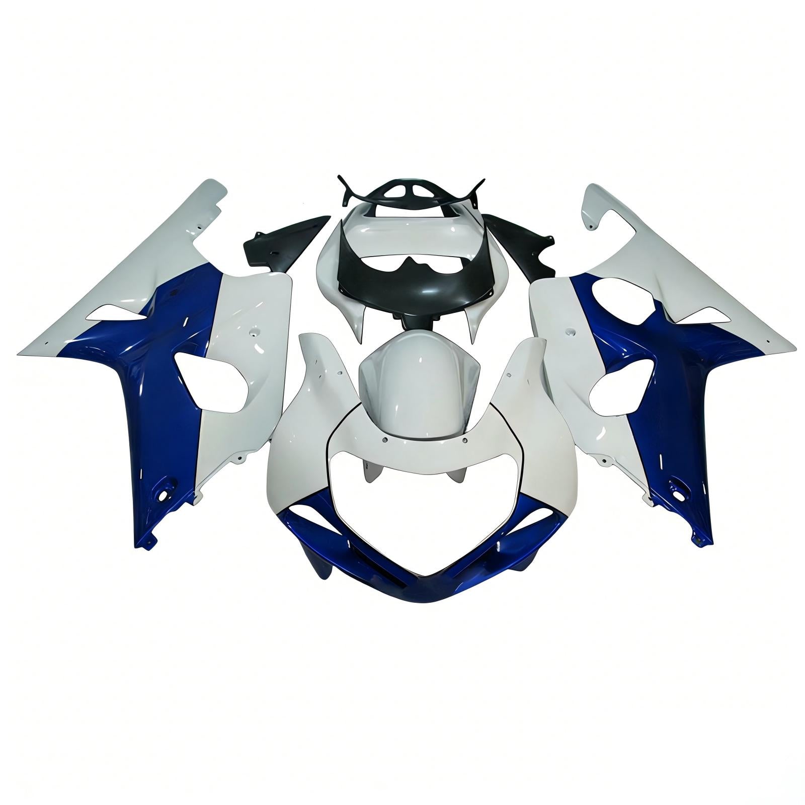 Amotopart 2000-2002 K1 K2 GSXR1000 Suzuki Kit de carenado azul y blanco