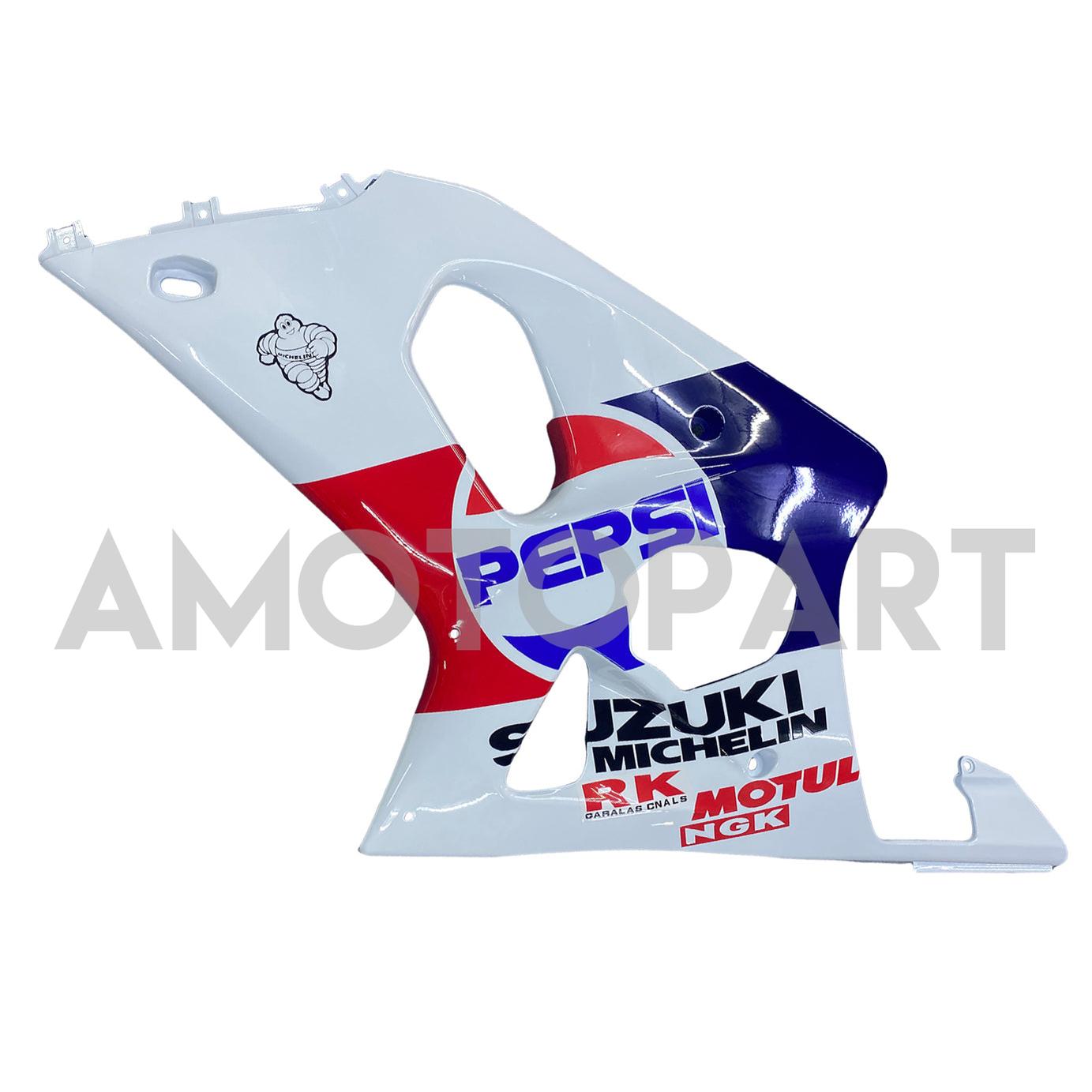 Amotopart 2000-2002 K1 K2 GSXR1000 Suzuki Bleu&Kit de carénage rouge