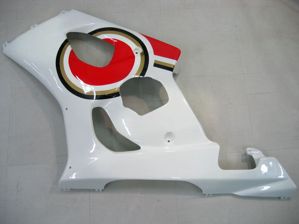 Amotopart 2003-2004 Suzuki GSXR1000 Fairing White&Red Kit