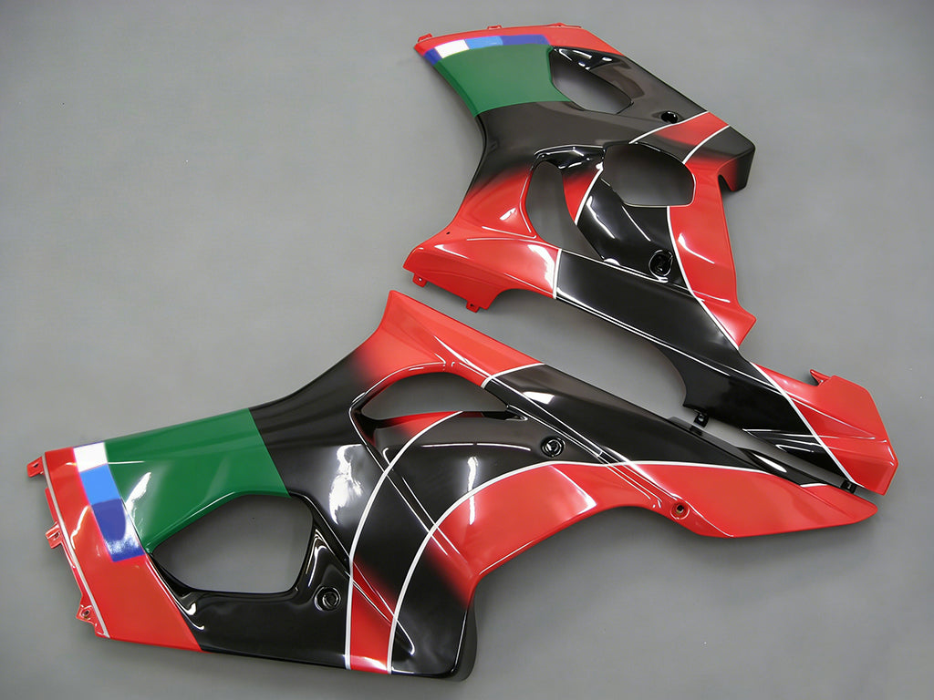 Carenagem Amotopart Suzuki GSXR1000 2003-2004 Multi Vermelha&Bfalta Kit