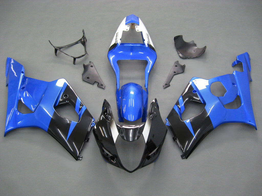 Amotopart 2003-2004 Suzuki GSXR1000 Fairing Black&Blue Kit