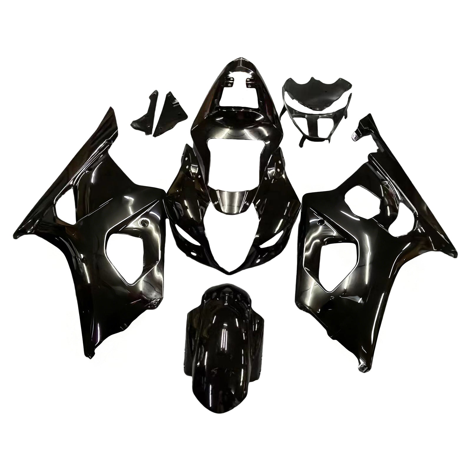 Amotopart 2003-2004 Suzuki GSXR1000 Fairing Black Kit