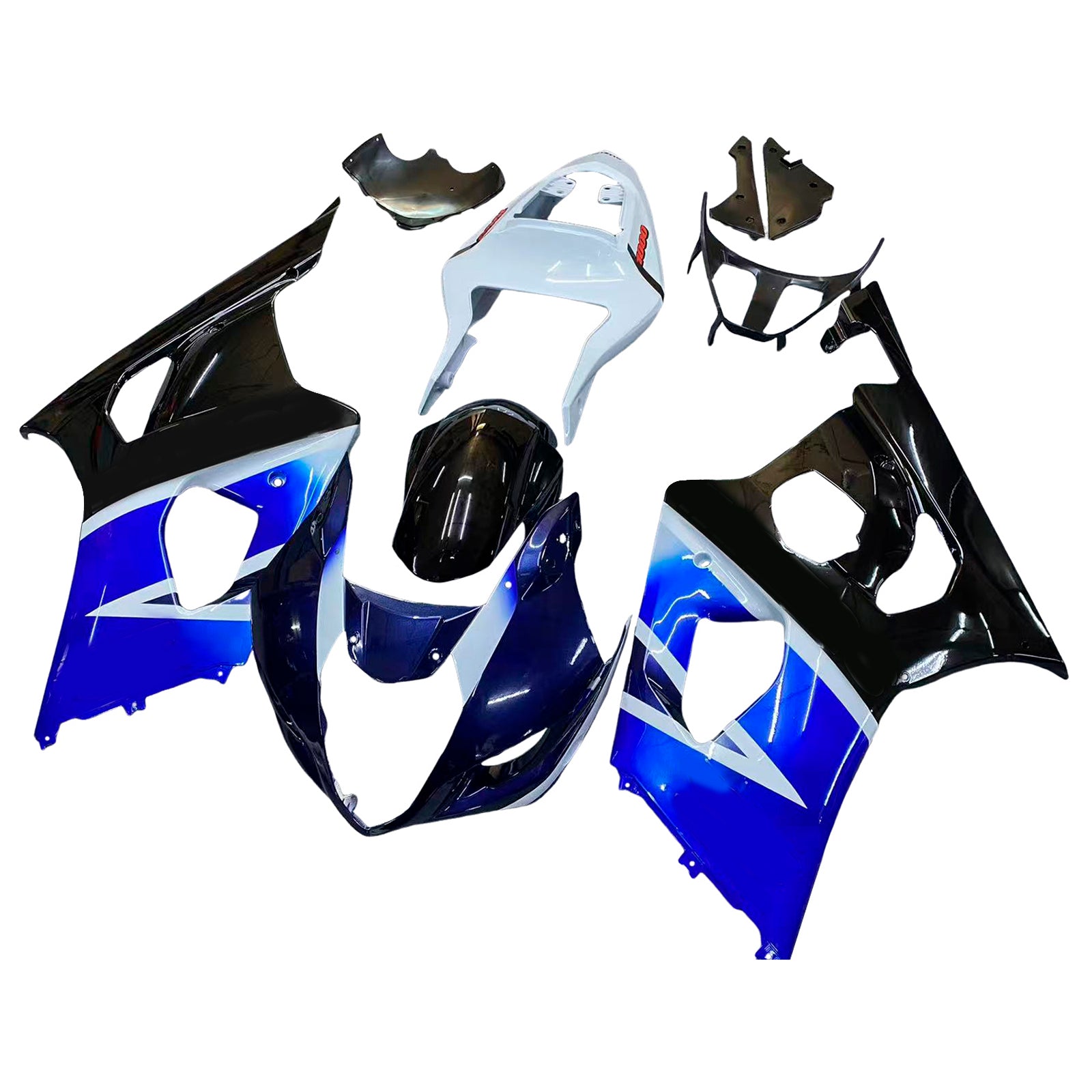 Amotopart 2003-2004 Suzuki GSXR1000 Blue Black Fairing Kit