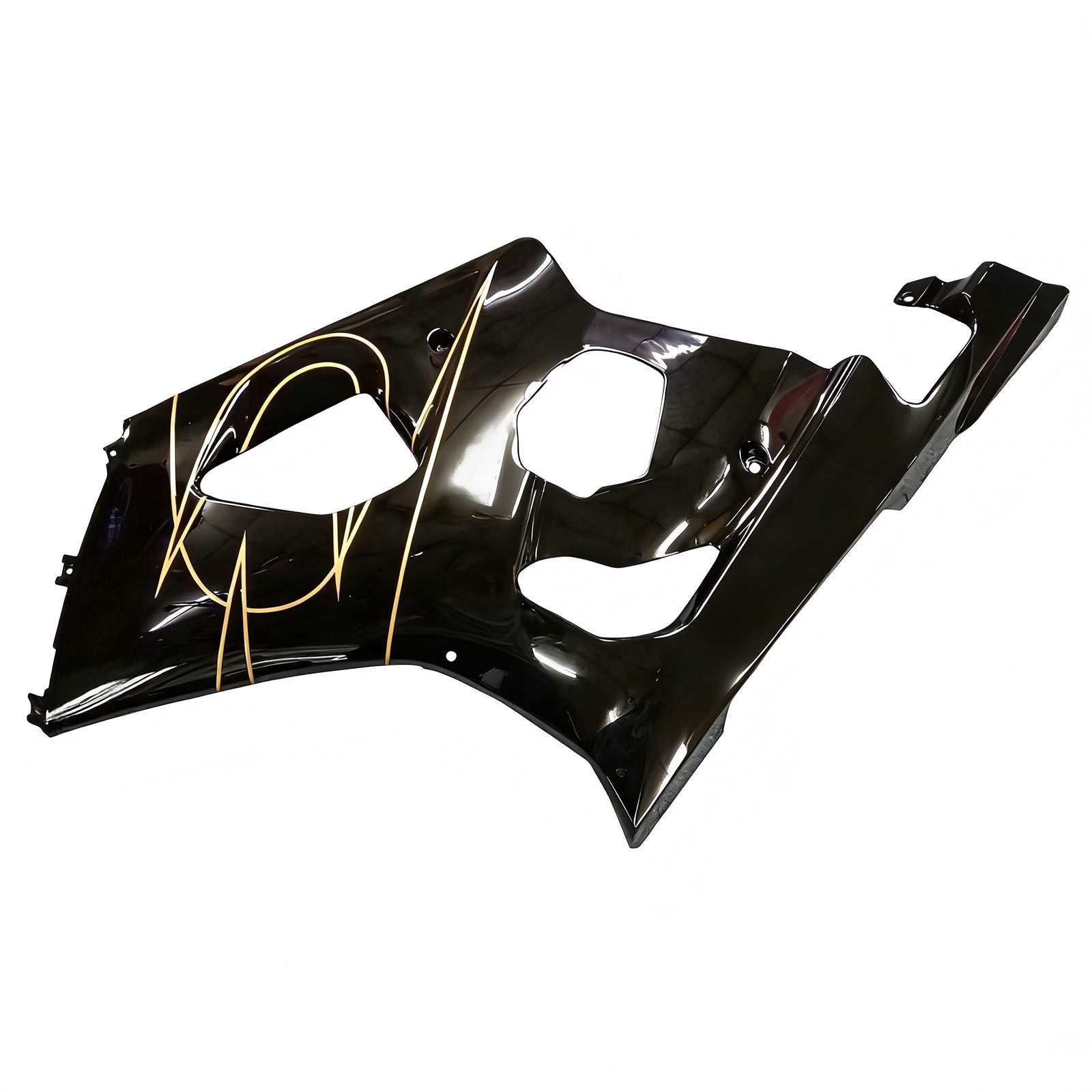 Amotopart Suzuki 2003-2004 Kit de carénage en or noir GSXR1000