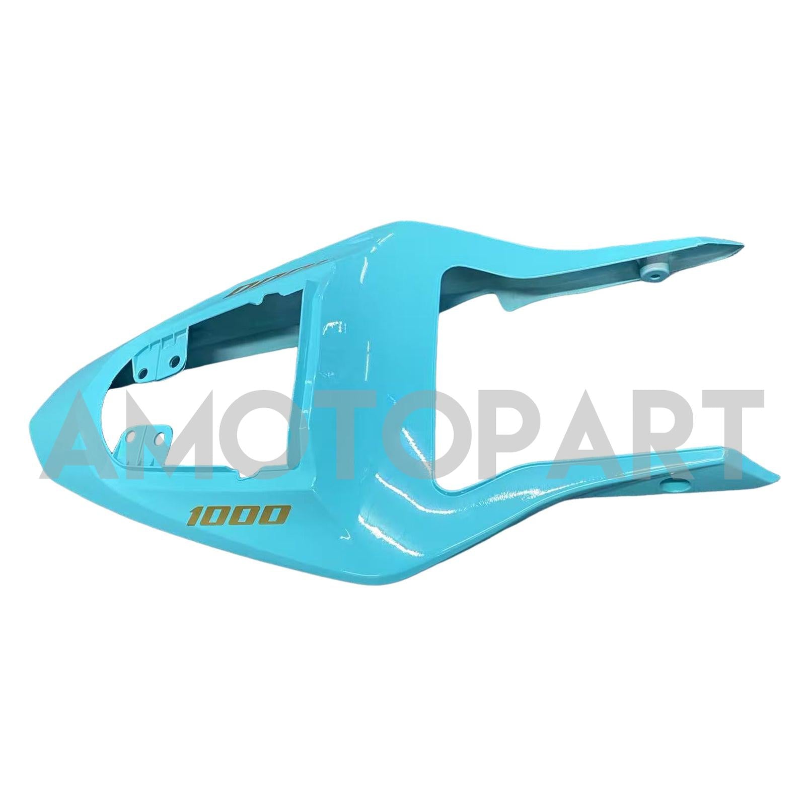 Amotopart Suzuki 2003-2004 GSXR1000 Blue with White Fairing Kit