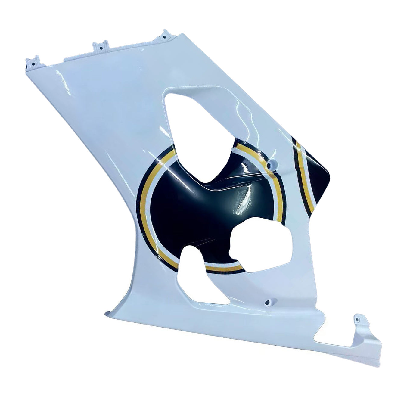 Amotopart Suzuki 2003-2004 GSXR1000 Black White Golden Fairing Kit