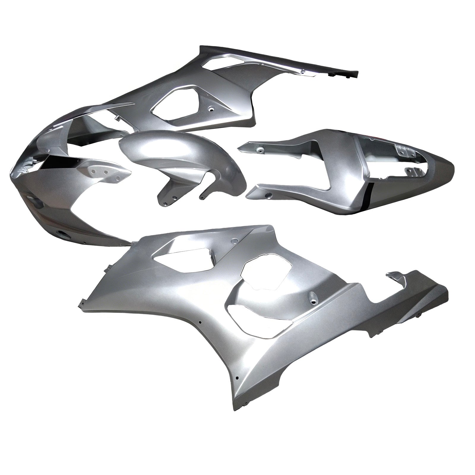 Amotopart 2003-2004 K3 Suzuki GSXR1000 Silver/Grey Fairing Kit